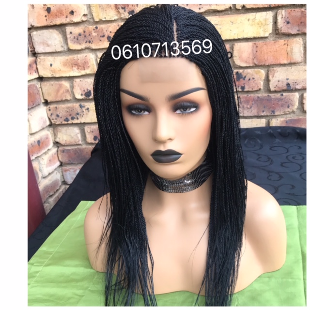 NEAT LACE FRONTAL TWIST WIG WITH SIDE OR MIDDLE PARTING 