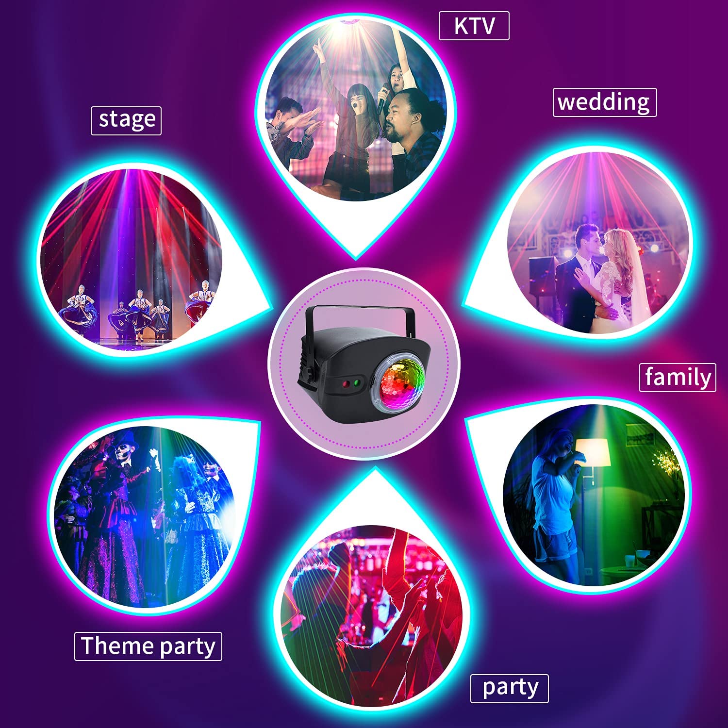 Disco Stage DJ Party Flame Laser LED Light. Stunning Spectacular Show. Ex-Demo.