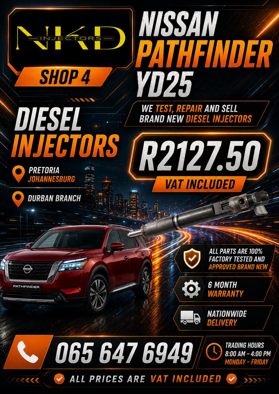 NKD_Recon_Nissan_Path_Finder_YD25_Diesel_Injectors - Private Seller NKD_Recon_Nissan_Path_Finder_YD25_Diesel_Injectors - Private Seller