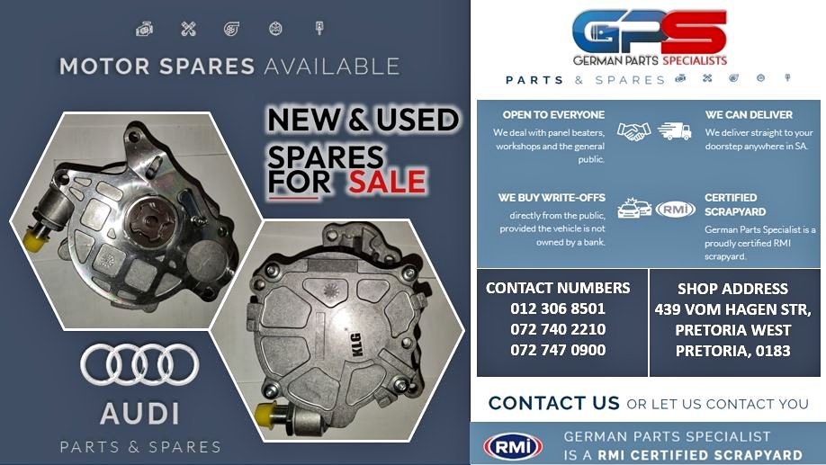 Audi A3 NEW vacuum pumps for sale Audi Q3 NEW vacuum pumps for sale - Private Seller