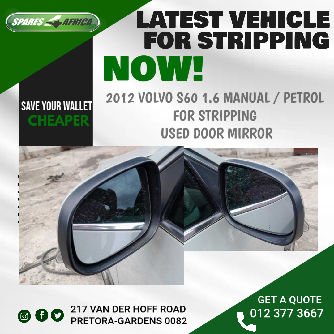 2012 VOLVO S60 1.6 USED DOOR MIRROR - Private Seller 2012 VOLVO S60 1.6 USED DOOR MIRROR - Private Seller