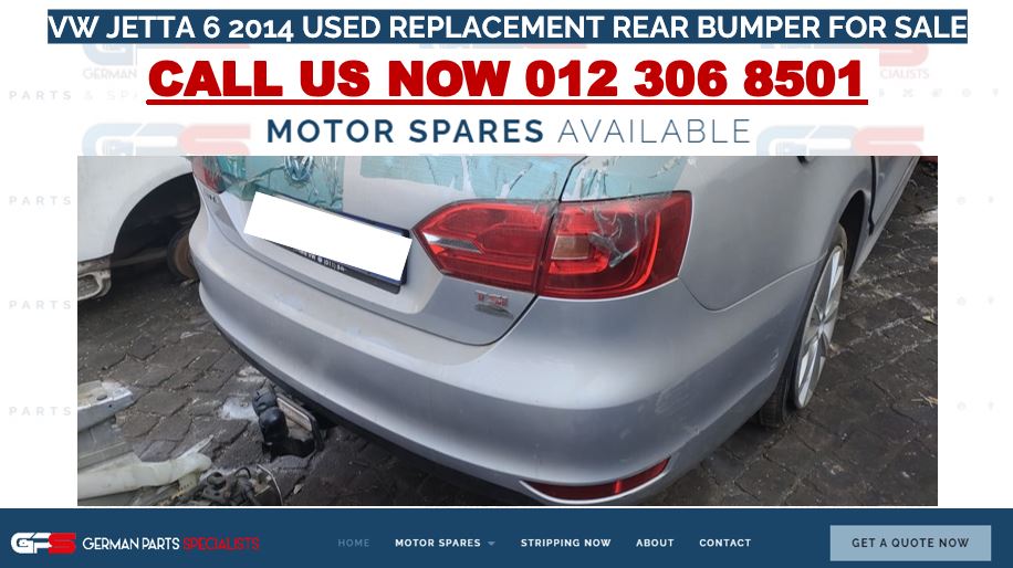 VW JETTA 6 2014 USED REPLACEMENT REAR BUMPER FOR SALE - Private Seller VW JETTA 6 2014 USED REPLACEMENT REAR BUMPER FOR SALE - Private Seller