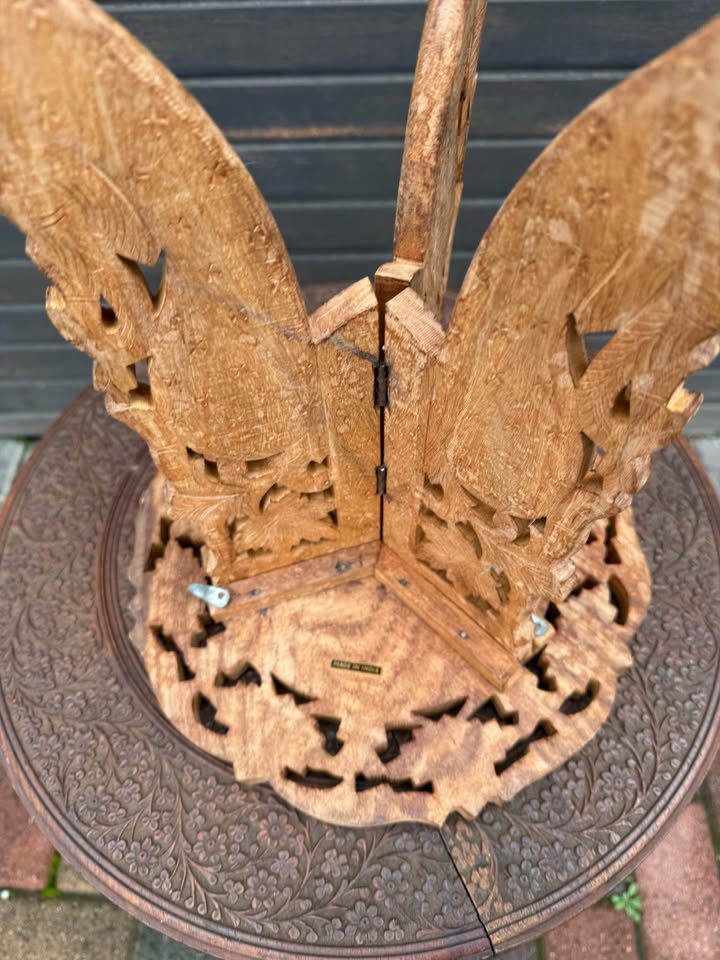 Collapsible Carved Elephant coffee table