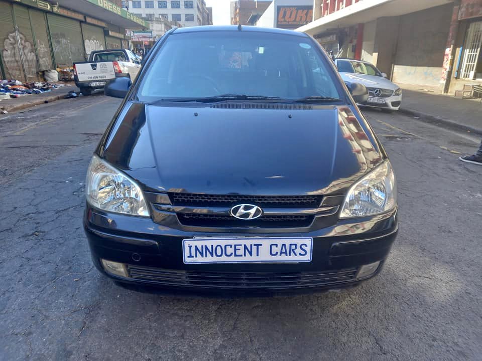 2006 HYUNDAI GETZ 1.6 PETROL, MANUAL TRANSMISSION, BLACK COLOUR