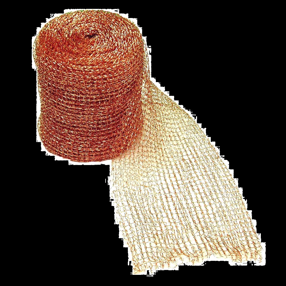 PURE COPPER MESH - WITH A KNITTED FLAT FILAMENT SIZE OF APPROXIMATELY 0.05 MM X 0.6 MM