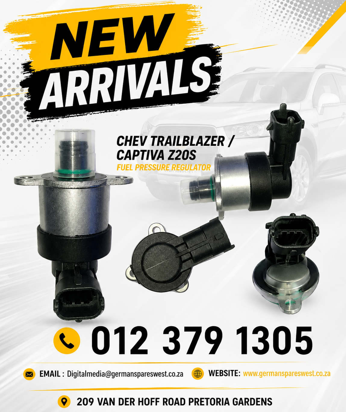CHEV TRAILBLAZER / CAPTIVA Z20S FUEL PRESSURE REGULATOR – NEW FOR SALE - Private Seller CHEV TRAILBLAZER / CAPTIVA Z20S FUEL PRESSURE REGULATOR – NEW FOR SALE - Private Seller