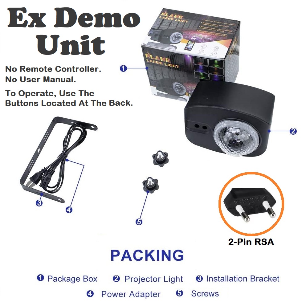 Disco Stage DJ Party Flame Laser LED Light. Stunning Spectacular Show. Ex-Demo.