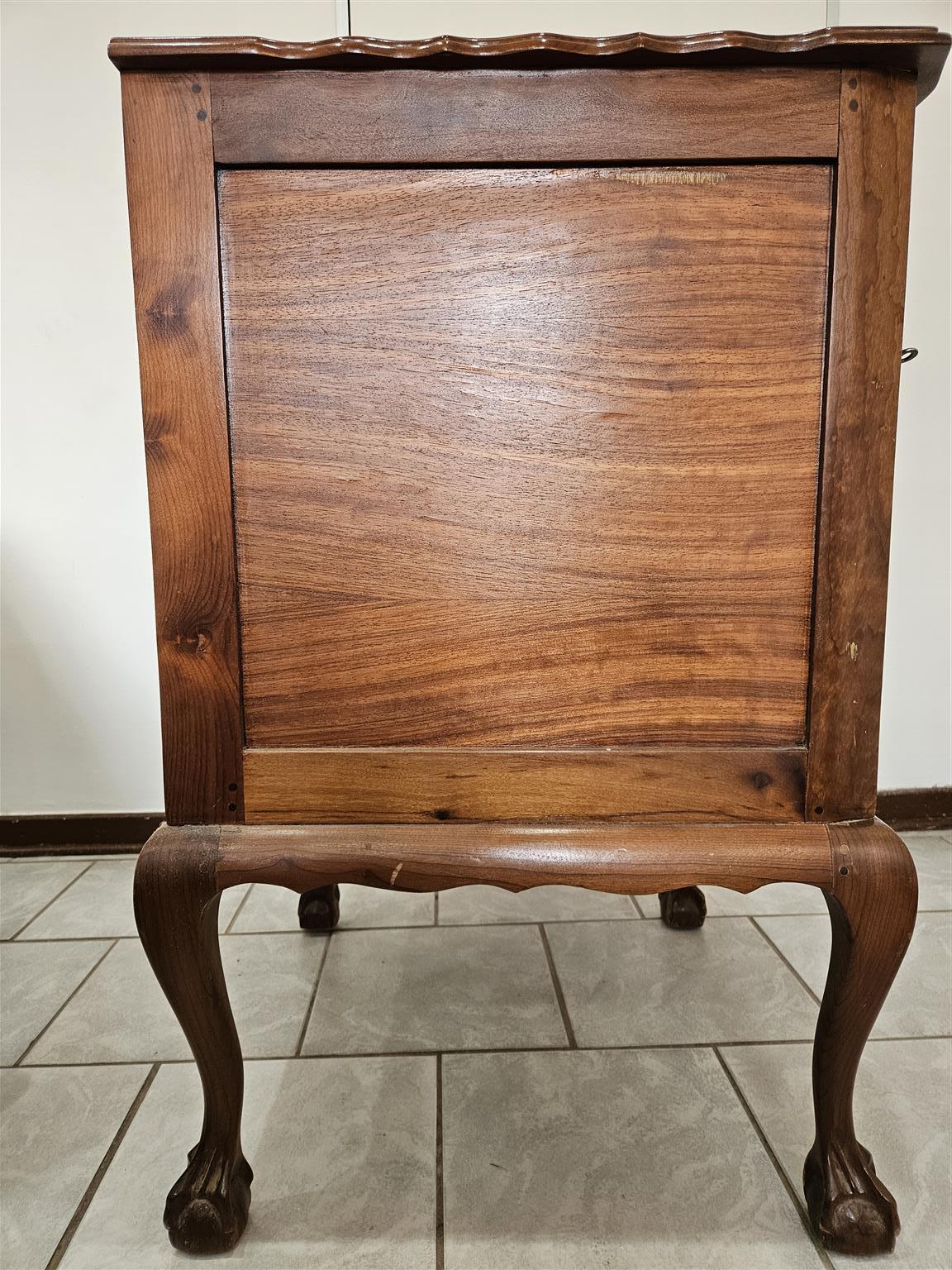 Antique Imbuia Ball & Claw Cabinet for sale