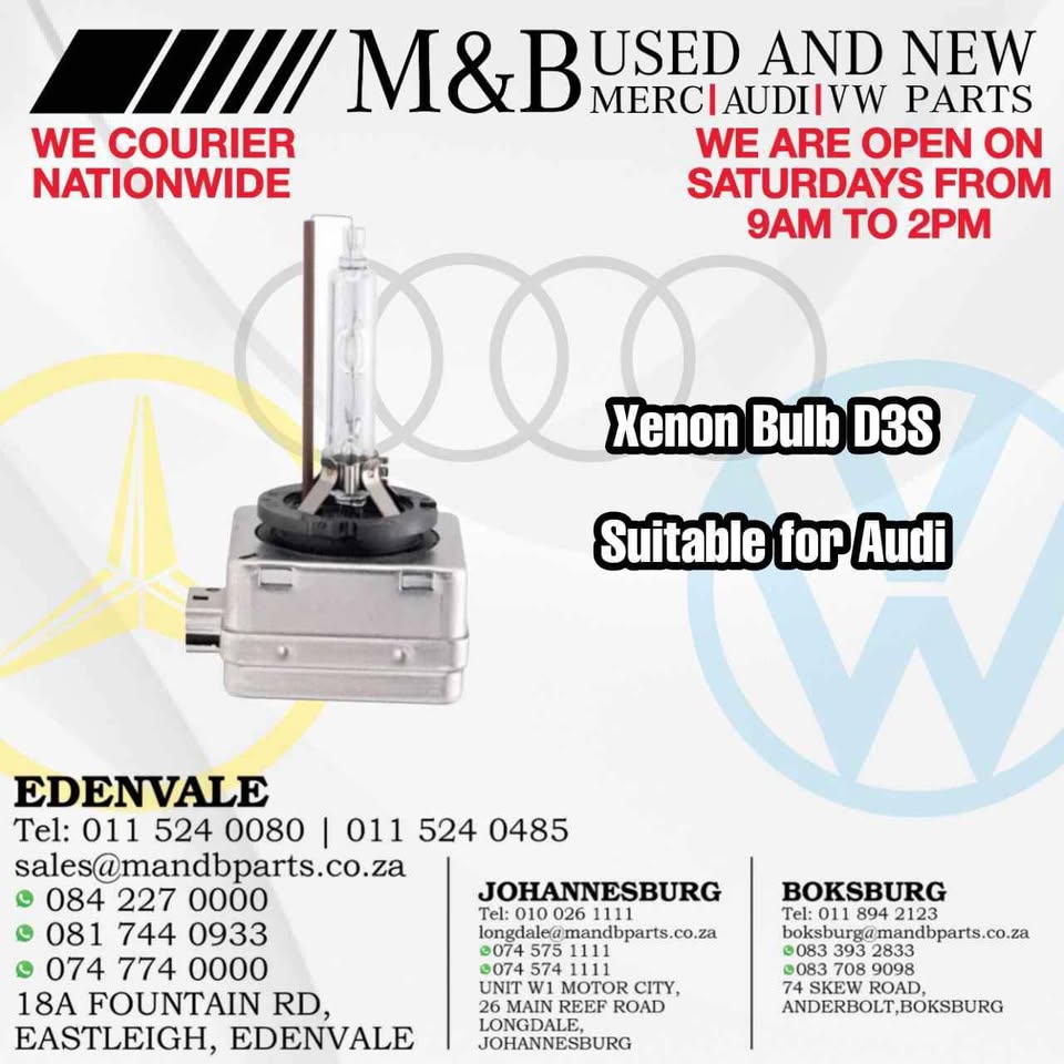 Xenon Bulb D3S (Brand New) Suitable for Audi - Private Seller Xenon Bulb D3S (Brand New) Suitable for Audi - Private Seller