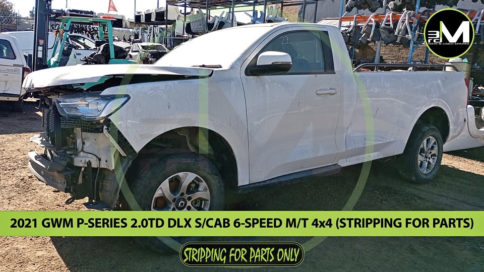 2021 GWM P-SERIES 2.0 DIESEL S/CAB 6-SPEED M/T 4×4 (STRIPPING FOR PARTS)
