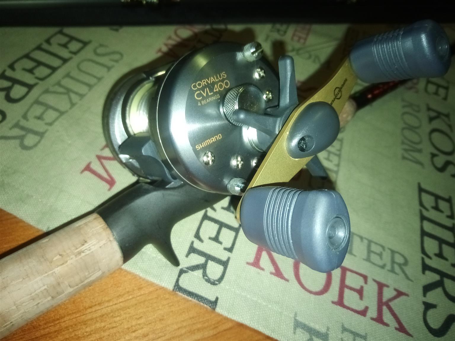 Shimano Corvalus CVL 400 with Diawa ProCaster