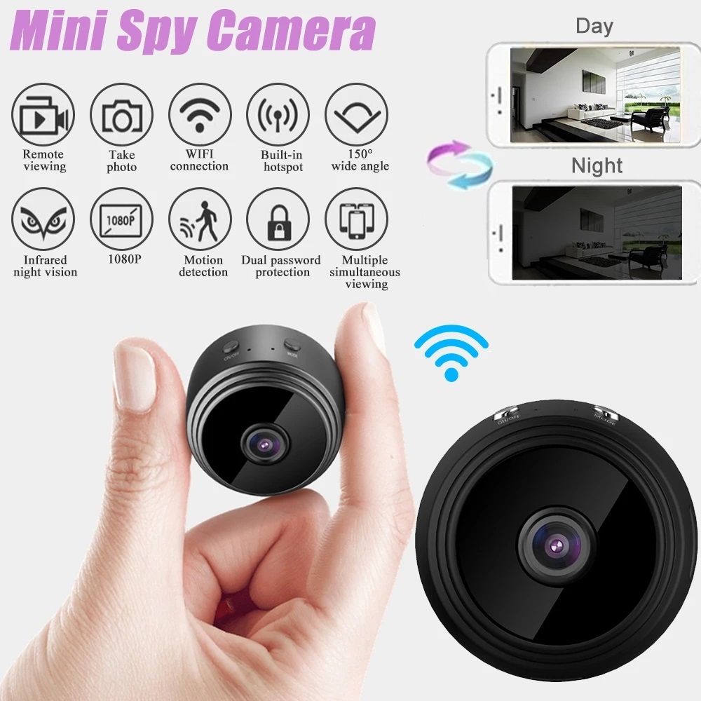 Miniature Spy Camera Portable HD1080P with Night Vision Motion Sensor + more NEW