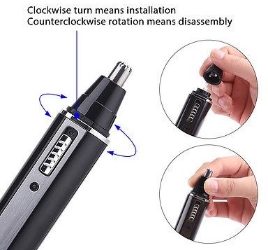 Rechargeable Multifunction 4in1 Electric Nose Hair Trimmer + More