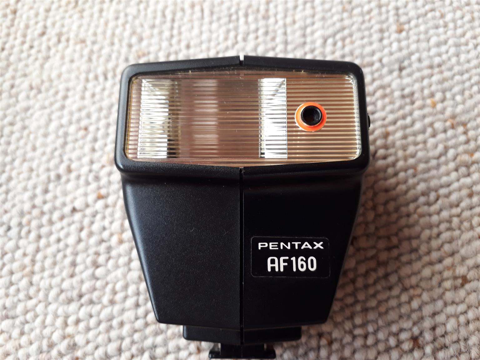 Pentax Asahi camera with flash and carry case