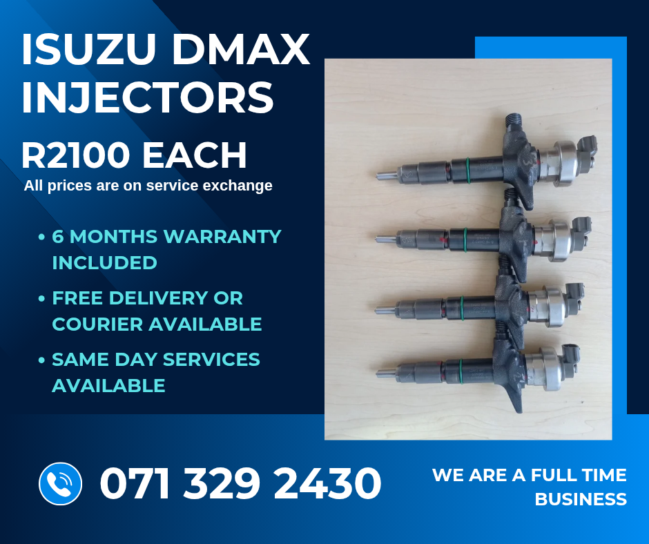 ISUZU DMAX INJECTORS FOR SALE WITH WARRANTY ON - Private Seller