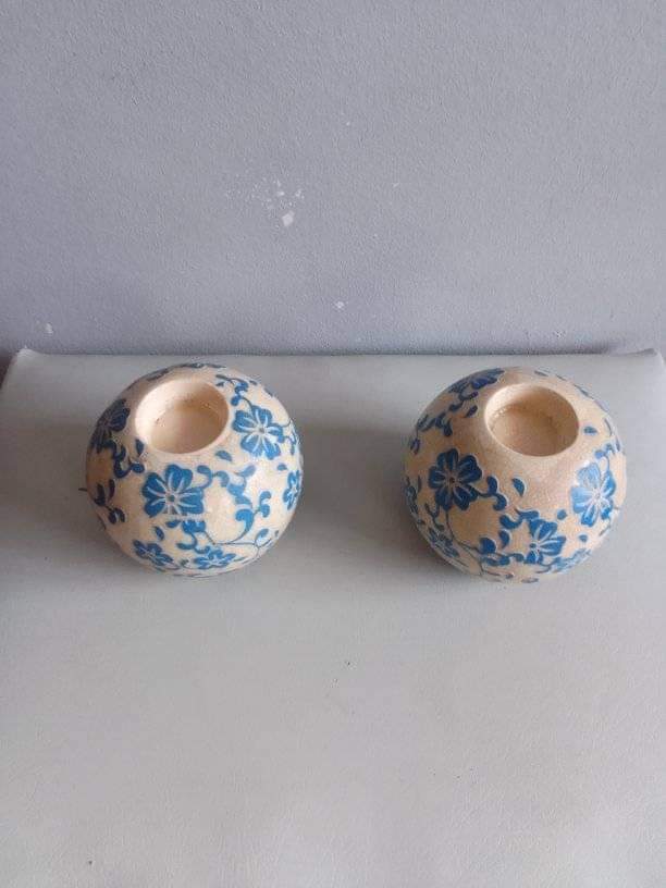 A pair of vintage Candle holders A pair of vintage Candle holders