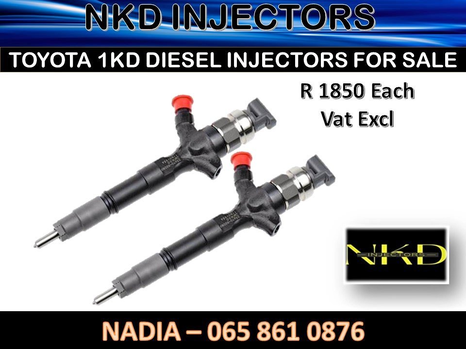 TOYOTA 1KD DIESEL INJECTORS FOR SALE OR RECON SAME DAY - Private Seller TOYOTA 1KD DIESEL INJECTORS FOR SALE OR RECON SAME DAY - Private Seller