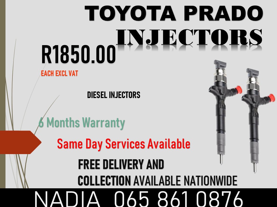 RECONDITIONED DIESEL INJECTORS FOR SALE OR TO RECON FOR TOYOTA PRADO - Private Seller RECONDITIONED DIESEL INJECTORS FOR SALE OR TO RECON FOR TOYOTA PRADO - Private Seller