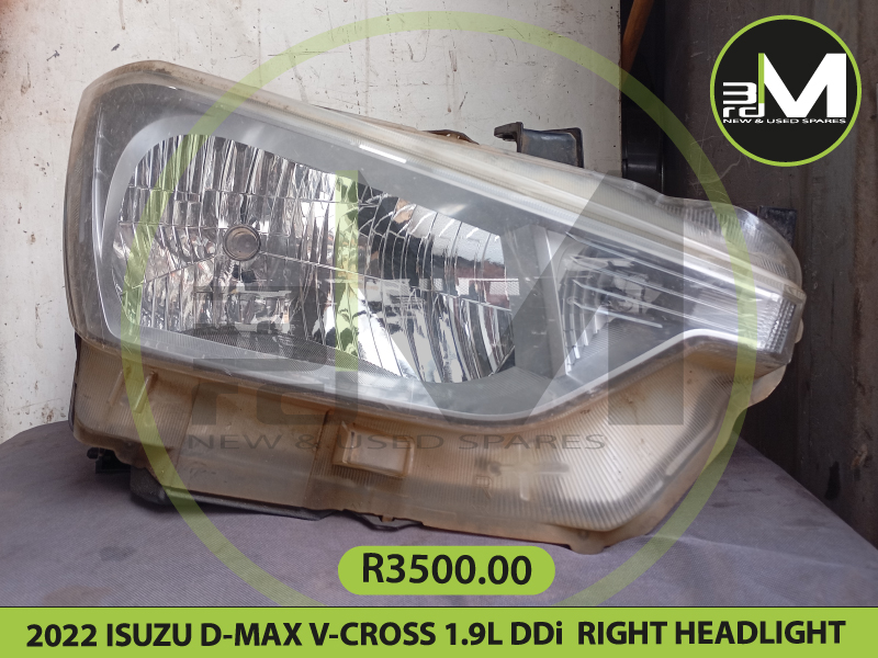 2022 ISUZU D MAX V CROSS 1.9L DDi RIGHT HEADLIGHT MV0772 - Private Seller 2022 ISUZU D MAX V CROSS 1.9L DDi RIGHT HEADLIGHT MV0772 - Private Seller
