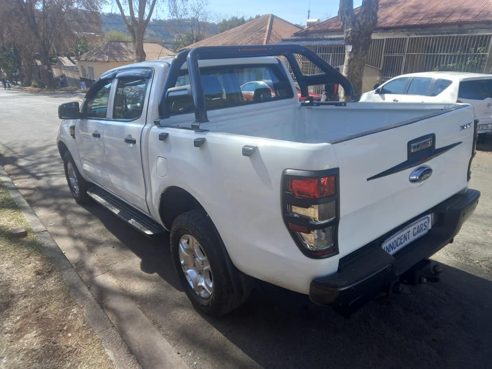 2018 FORD RANGER XLT 2.2 ENGINE DIESEL, DOUBLE CAB, MANUAL, WHITE COLOR, MILEAGE