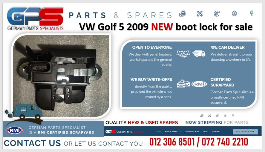 VW Golf 5 2009 NEW boot lock for sale - Private Seller VW Golf 5 2009 NEW boot lock for sale - Private Seller