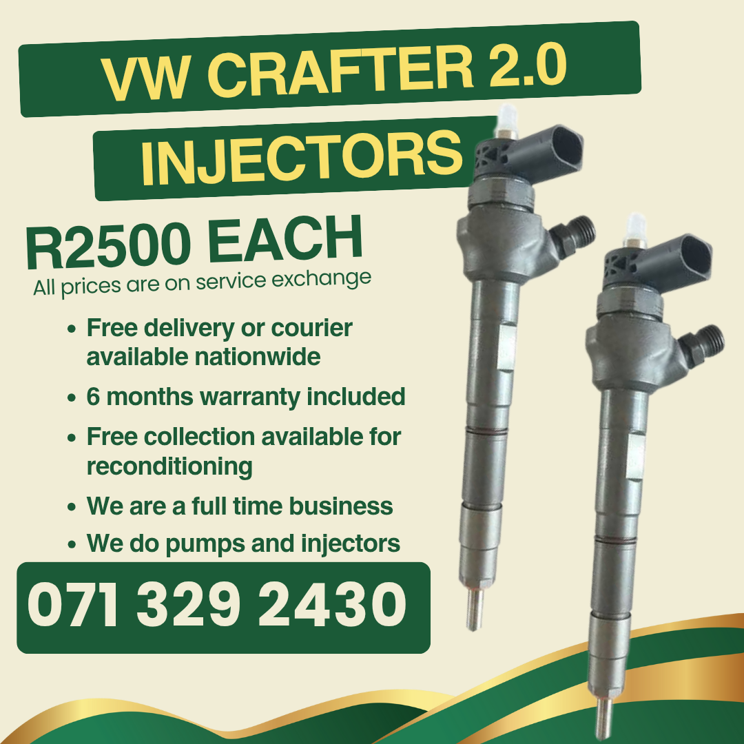 VW CRAFTER 2.0 INJECTORS FOR SALE WITH WARRANTY - Private Seller VW CRAFTER 2.0 INJECTORS FOR SALE WITH WARRANTY - Private Seller