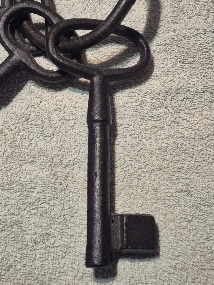 Cast iron antique prison keys