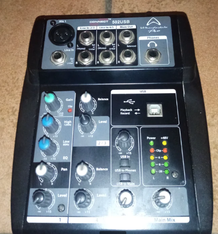 Wharfedale Connect 502 USB mixing console for sale