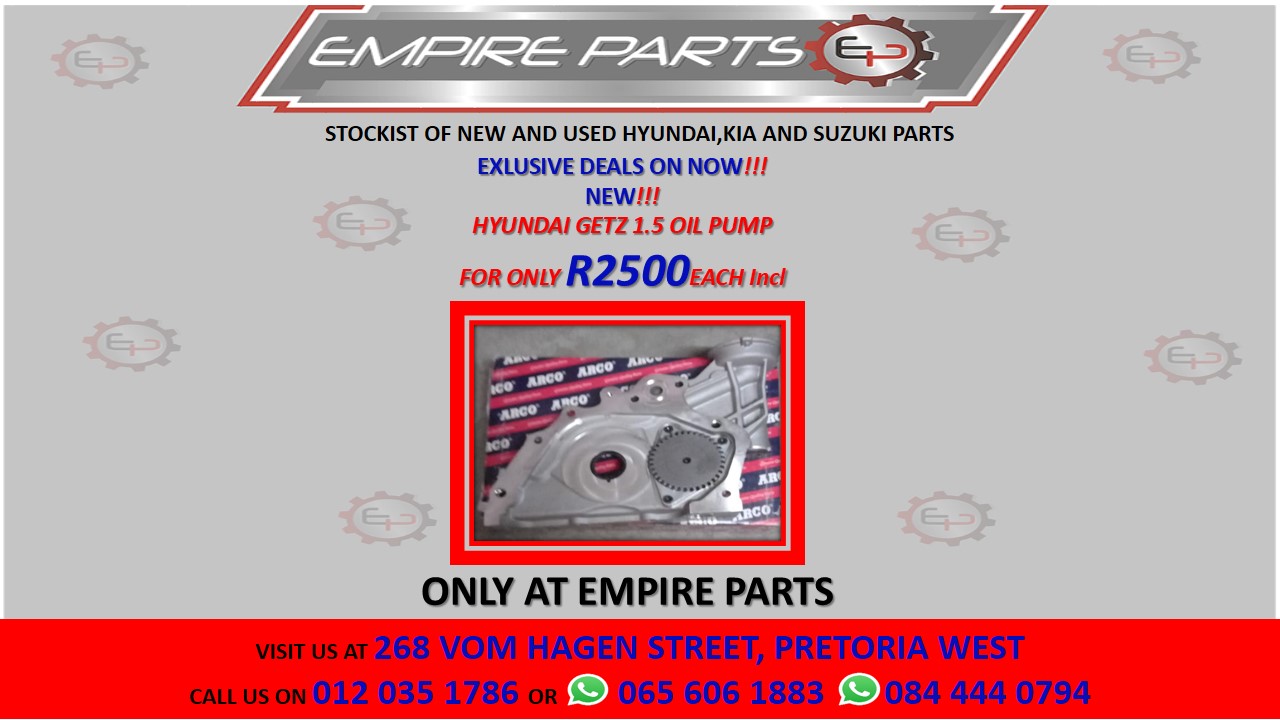 HYUNDAI GETZ 1.2 OIL PUMP - Private Seller HYUNDAI GETZ 1.2 OIL PUMP - Private Seller