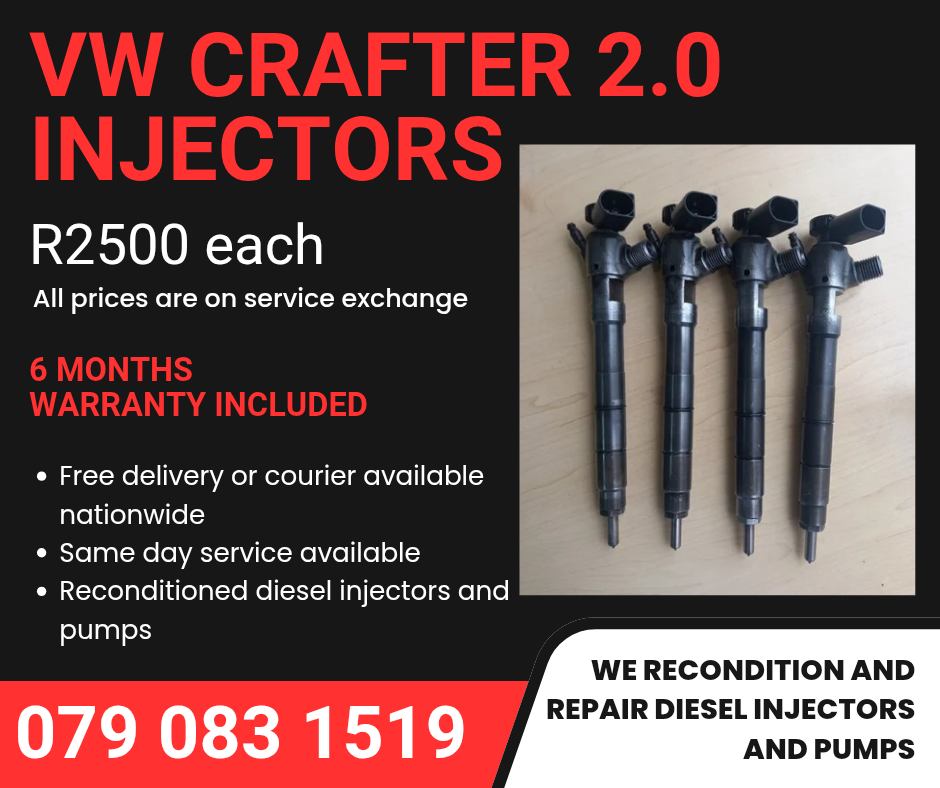 VW CRAFTER 2.0 INJECTORS FOR SALE WITH WARRANTY - Private Seller VW CRAFTER 2.0 INJECTORS FOR SALE WITH WARRANTY - Private Seller