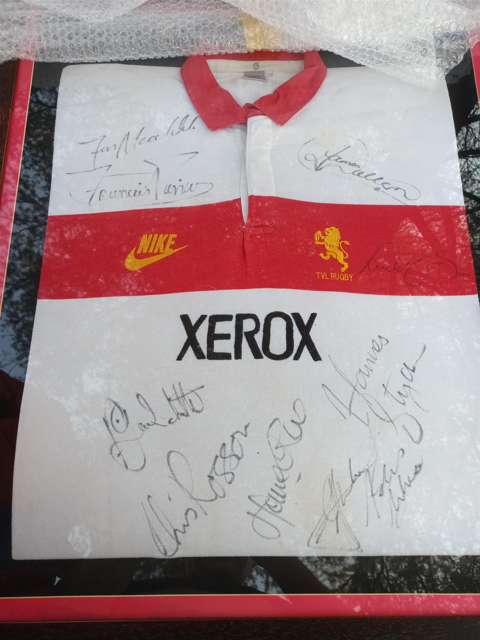 Rugby Jerseys for sale W cup John Smit 2007 & Gaut Lions signed by team