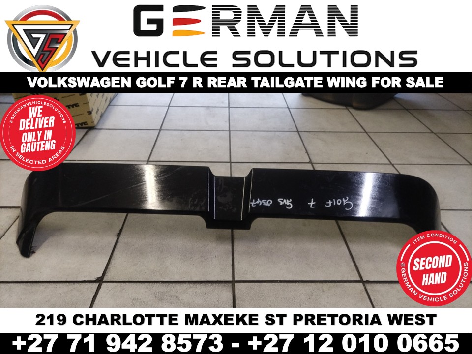 Volkswagen golf 7 r rear tailgate spoiler wing for sale - Private Seller Volkswagen golf 7 r rear tailgate spoiler wing for sale - Private Seller