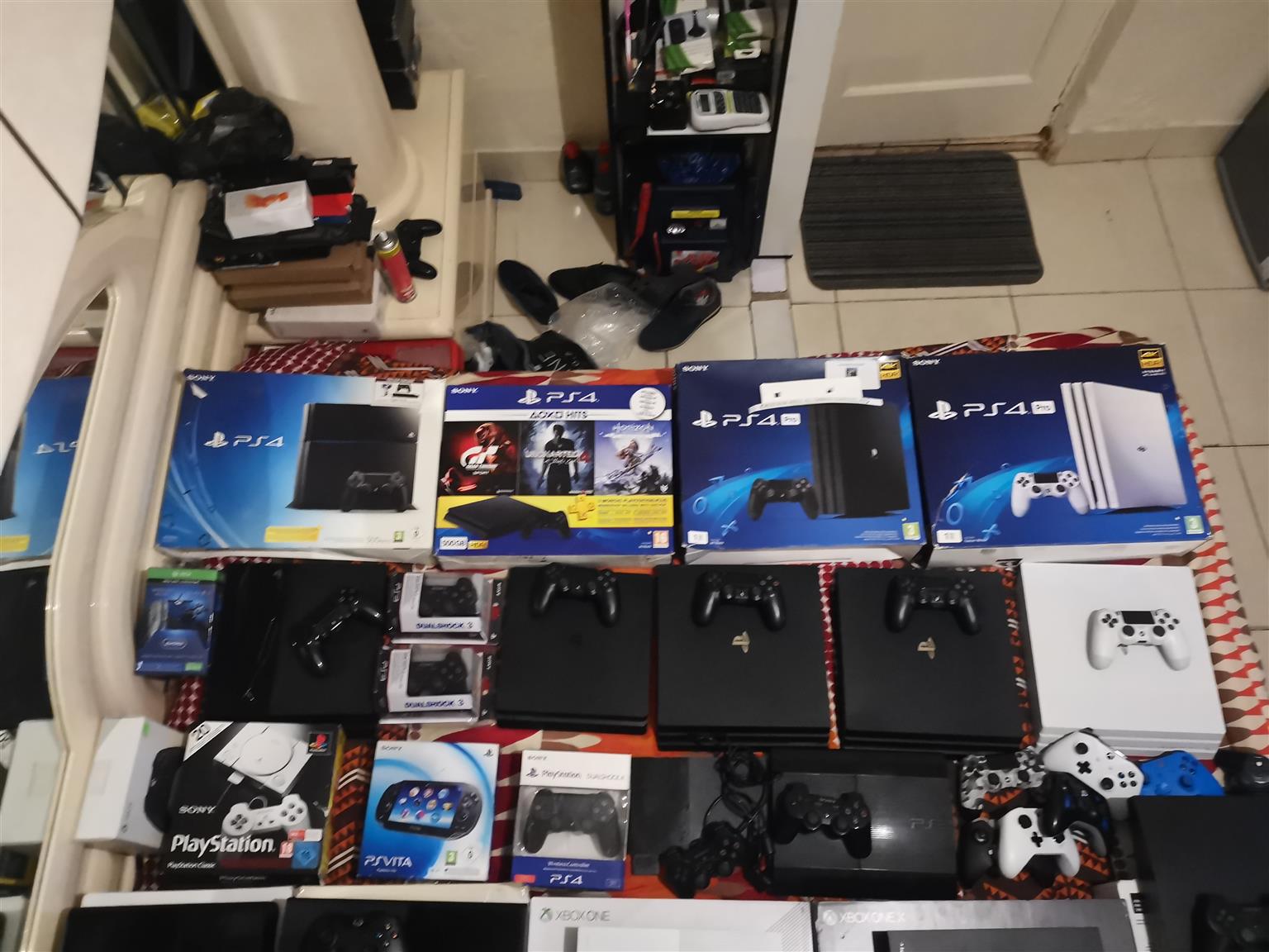 All Gaming Consoles JHB 2022 Pricelist Ps4 R4500 Ps4 slim R4999 Ps4 pro R6500