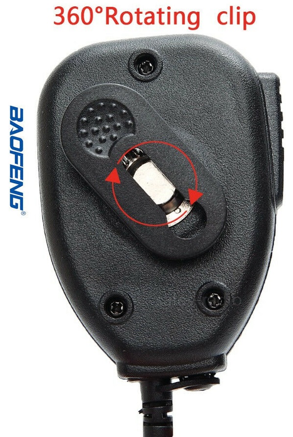 Hand Held Clip-On Shoulder Speaker Mic Microphone PTT for Walkie Talkies. NEW