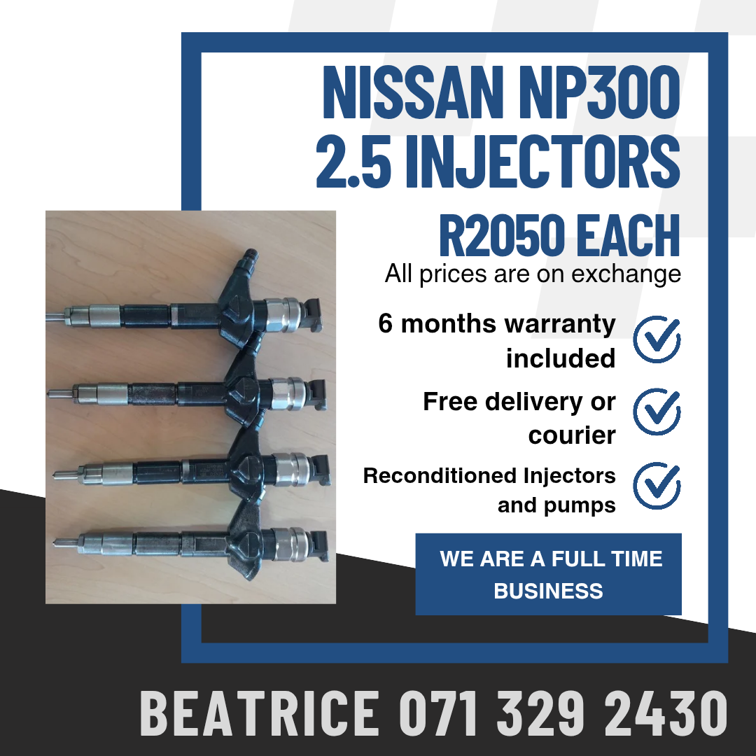 NISSAN NP300 2.5 INJECTORS FOR SALE WITH WARRANTY - Private Seller NISSAN NP300 2.5 INJECTORS FOR SALE WITH WARRANTY - Private Seller