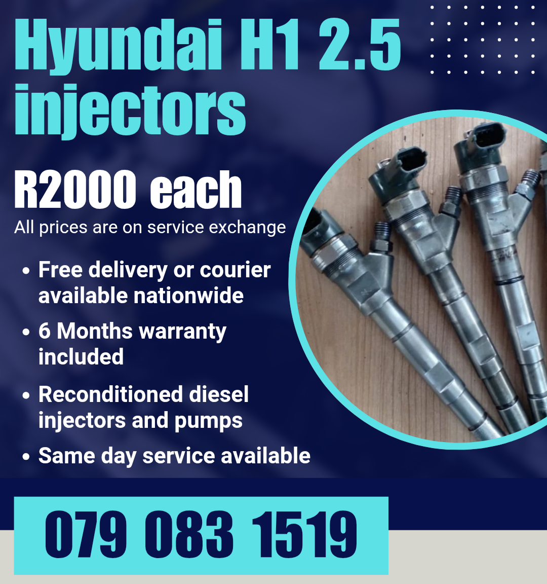 HYUNDAI H1 INJECTORS FOR SALE WITH WARRANTY - Private Seller HYUNDAI H1 INJECTORS FOR SALE WITH WARRANTY - Private Seller