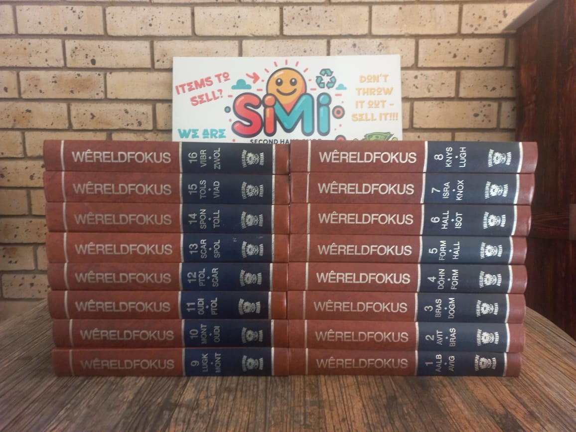 Wêreldfokus Afrikaanse Ensiklopedie Stel – 16 Volumes! Wêreldfokus Afrikaanse Ensiklopedie Stel – 16 Volumes!