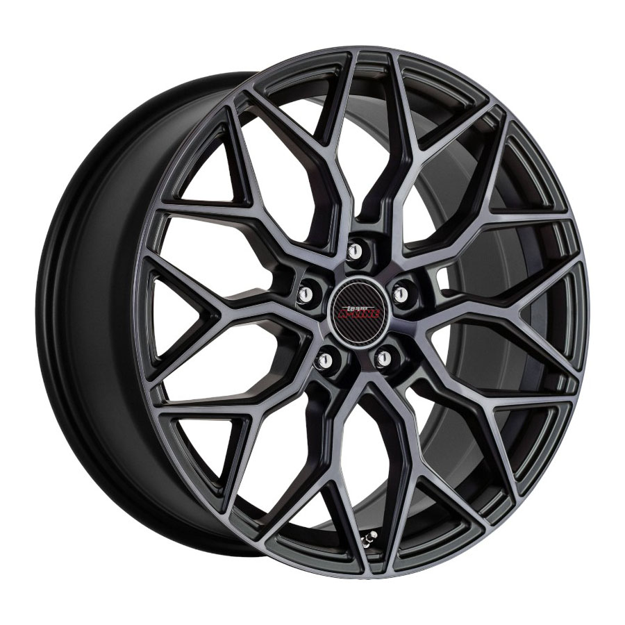 17″ A-Line Scar 5/114 Satin Black Smoke Tint Alloy Wheels