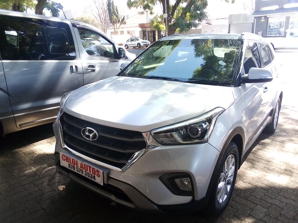 2019 HYUNDAI CRETA 1.6 DIESEL, REVERSE CAMERA  AUTOMATIC  SILVER FULL SERVICE HISTORY, LEATHER