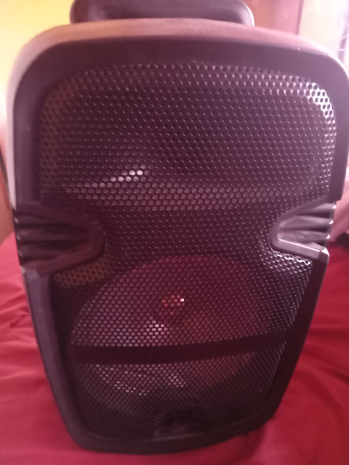 Loud mobile Bluetooth speaker with wheels