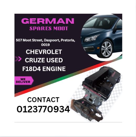 CHEVROLET CRUZE USED F18D4 ENGINE - Private Seller CHEVROLET CRUZE USED F18D4 ENGINE - Private Seller