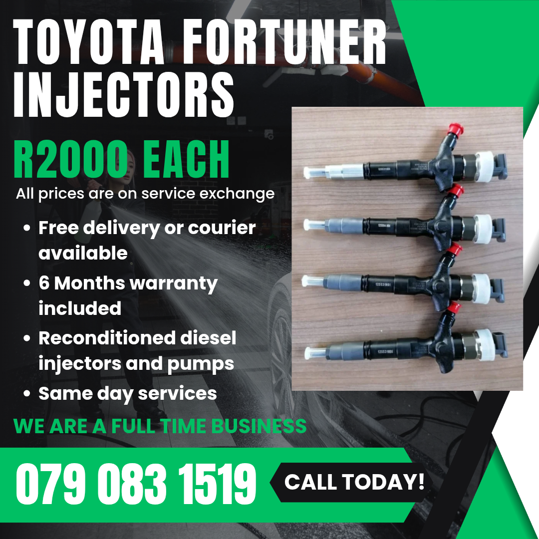 TOYOTA FORTUNER INJECTORS FOR SALE WITH WARRANTY - Private Seller TOYOTA FORTUNER INJECTORS FOR SALE WITH WARRANTY - Private Seller