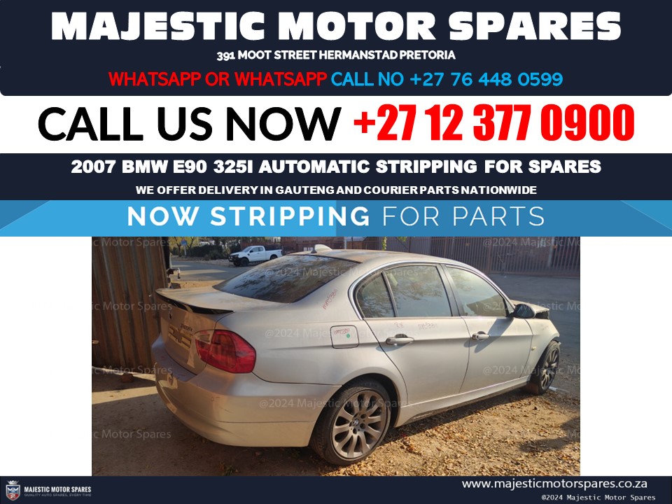 Stripping for Spares 2007 BMW 325i E90 Automatic used spares and parts for sale - Private Seller Stripping for Spares 2007 BMW 325i E90 Automatic used spares and parts for sale - Private Seller