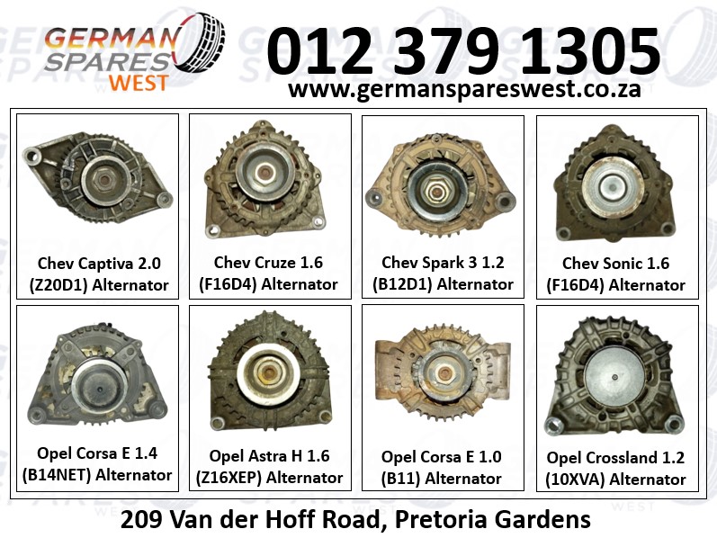 CHEV AND OPEL ALTERNATOR FOR SALE AT GERMAN SPARES WEST - Private Seller CHEV AND OPEL ALTERNATOR FOR SALE AT GERMAN SPARES WEST - Private Seller