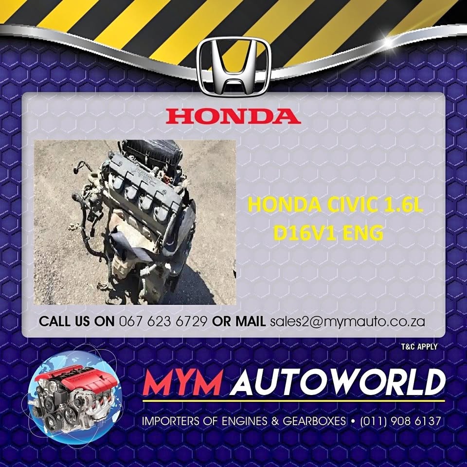 HONDA CIVIC 1.6L D16V1 USED IMPORTED ENGINE FOR SALE - Private Seller HONDA CIVIC 1.6L D16V1 USED IMPORTED ENGINE FOR SALE - Private Seller