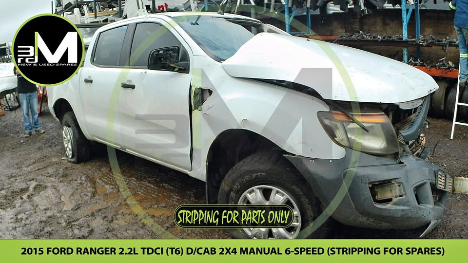 2015 FORD RANGER 2.2L TDCi T6 DOUBLE CAB 4X2 MANUAL 6 SPEED  (STRIPPING FOR PARTS) MV0716