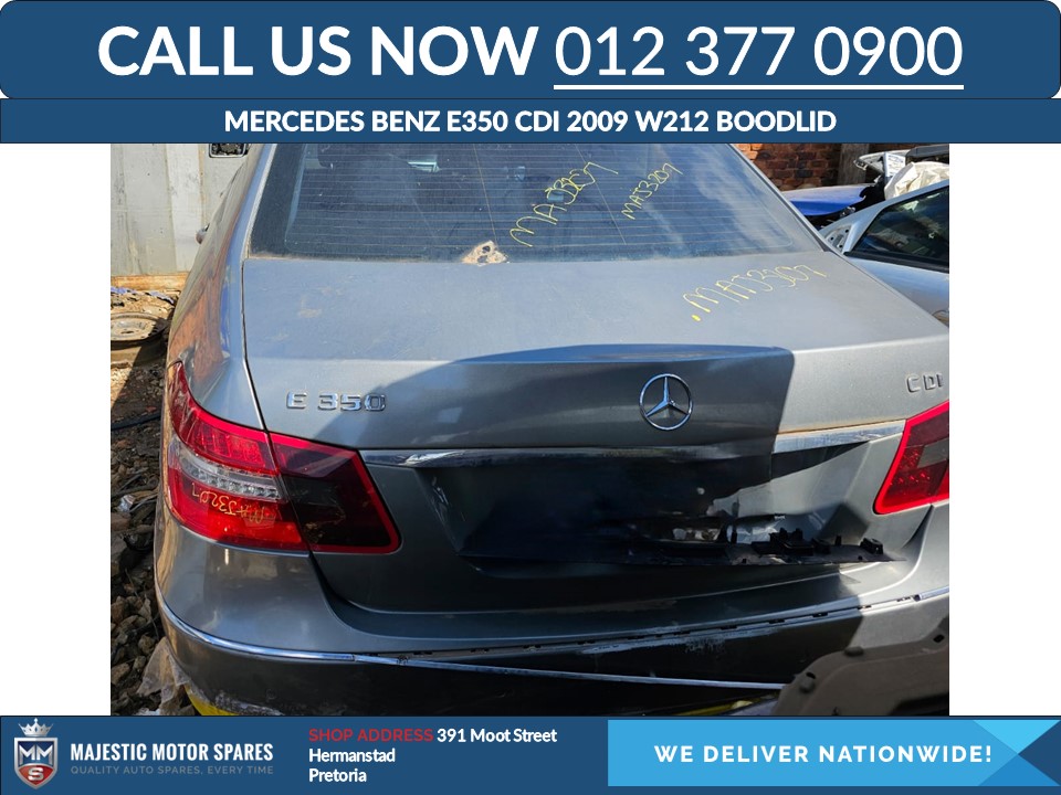 Mercedes Benz E350 CDI 2009 Boot Lid – Used for Sale - Private Seller Mercedes Benz E350 CDI 2009 Boot Lid – Used for Sale - Private Seller