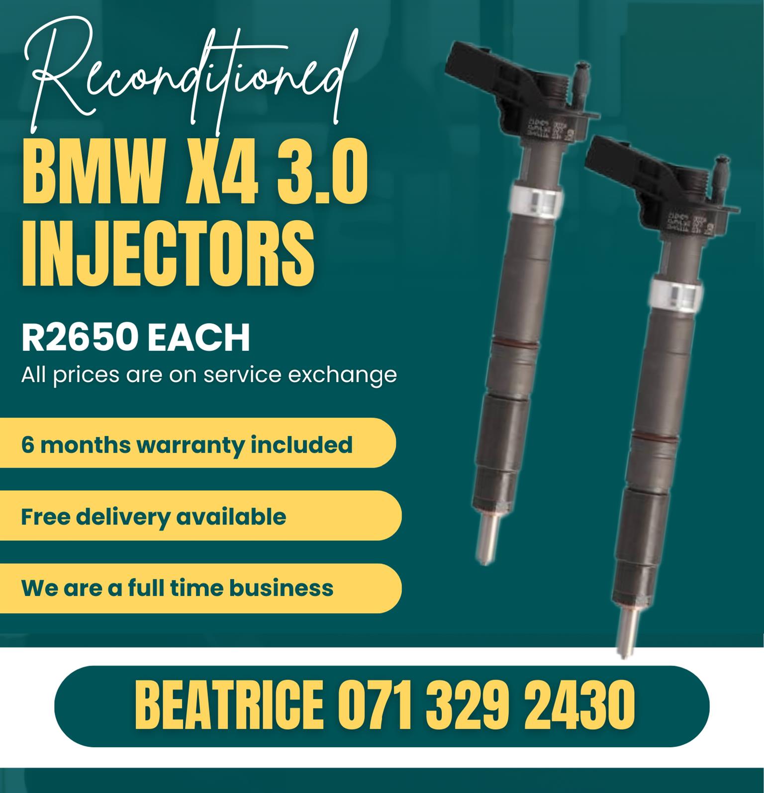 BMW X4 3.0 INJECTORS FOR SALE WITH WARRANTY - Private Seller BMW X4 3.0 INJECTORS FOR SALE WITH WARRANTY - Private Seller