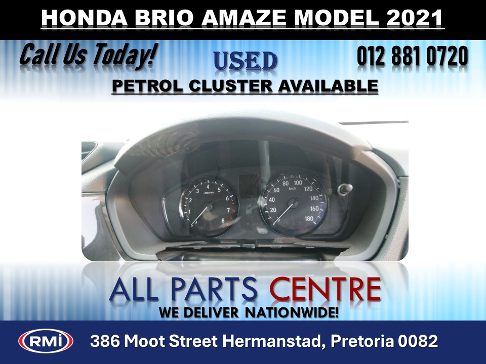 Honda Brio Amaze Model 2021 Used Petrol Cluster for Sale Honda Brio Amaze Model 2021 Used Petrol Cluster for Sale