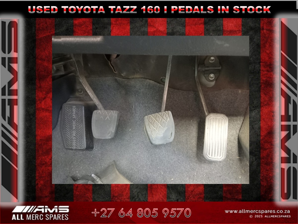 Used Toyota Tazz Pedals – Original Spares in stock - Private Seller Used Toyota Tazz Pedals – Original Spares in stock - Private Seller